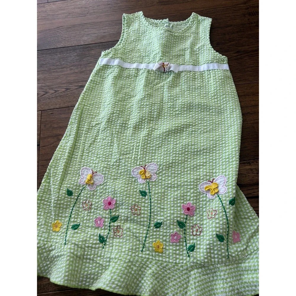BT Kids Gingham Dress & Z Cavaricci Embroidered Jeans Girls Size 6/6X Bundle y2k - Picture 8 of 8
